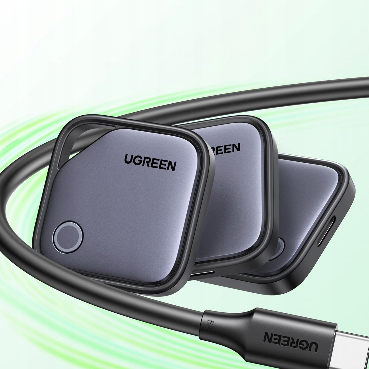 Bluetooth Locator Android UGREEN FineTrack G Tracker for Keys 4 Pieces Model UGREEN FineTrack G 4-pak z ładowaniem USB C, lokal