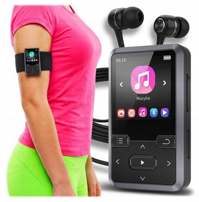 Bluetooth MP3 Player Portable 32GB HiFi Radio fm Pedometer Voice Recorder Manufacturer code Odtwarzacz MP3 Bluetooth Przenośny