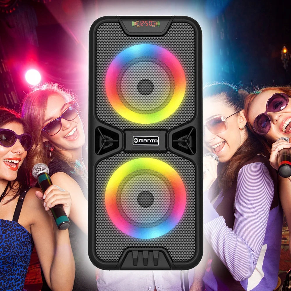 Bluetooth Speaker Portable Wireless with Manta Karaoke USB AUX Radio Manufacturer code SPK816