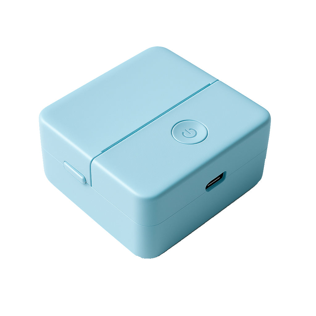 Bluetooth Thermal Printer for Photo Sticker Labels AI App Manufacturer code X6 Blue