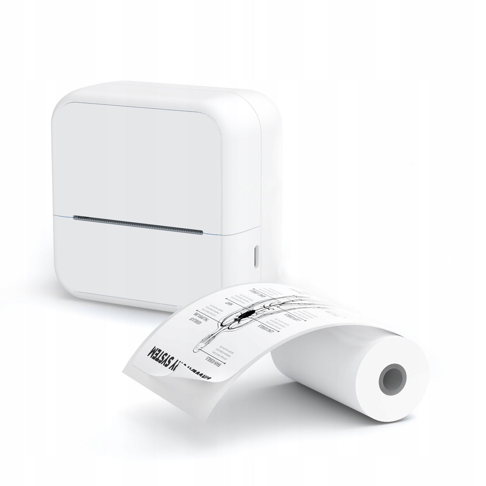 Bluetooth Thermal Printer for Photo Sticker Notes Label 53mm 203DPI