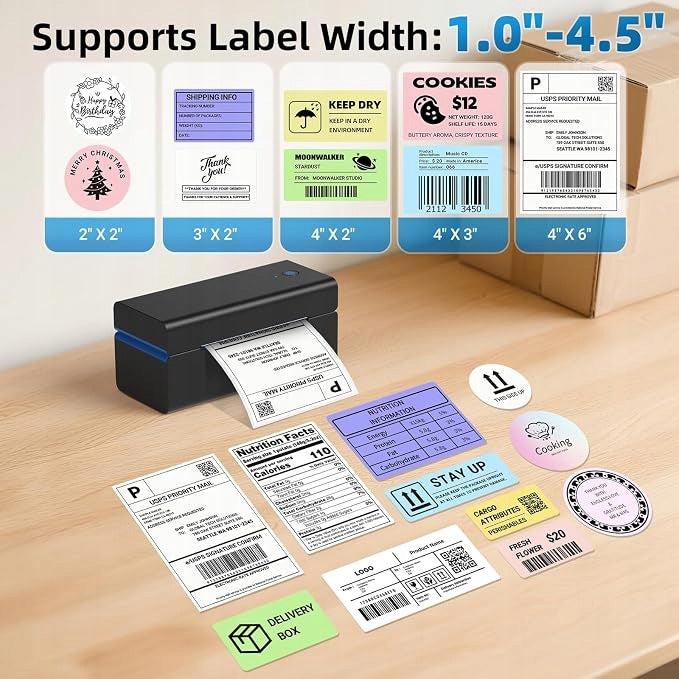Bluetooth USB Label Thermal Printer For Courier Packages 100x150mm Manufacturer code 6902542587688