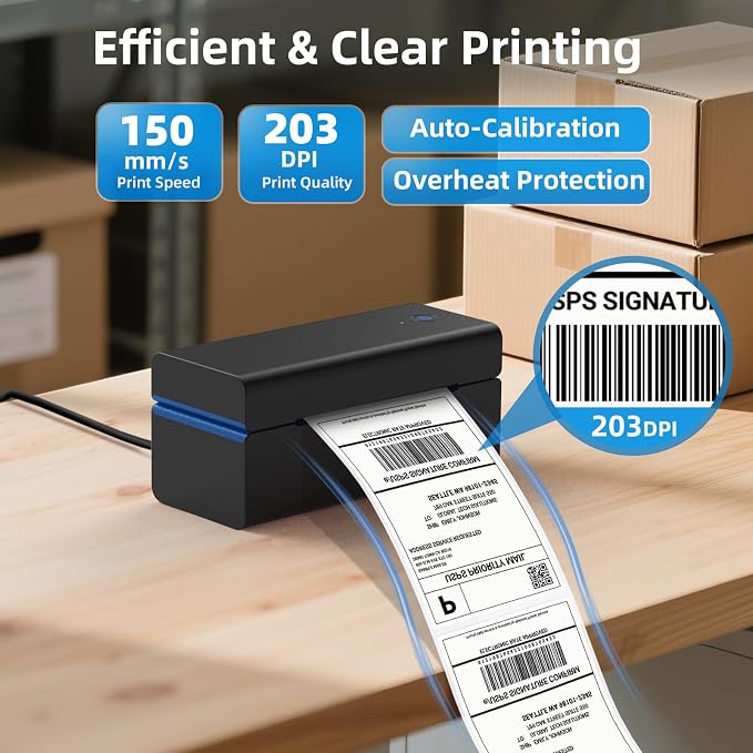 Bluetooth USB Label Thermal Printer For Courier Packages 100x150mm Manufacturer no brand