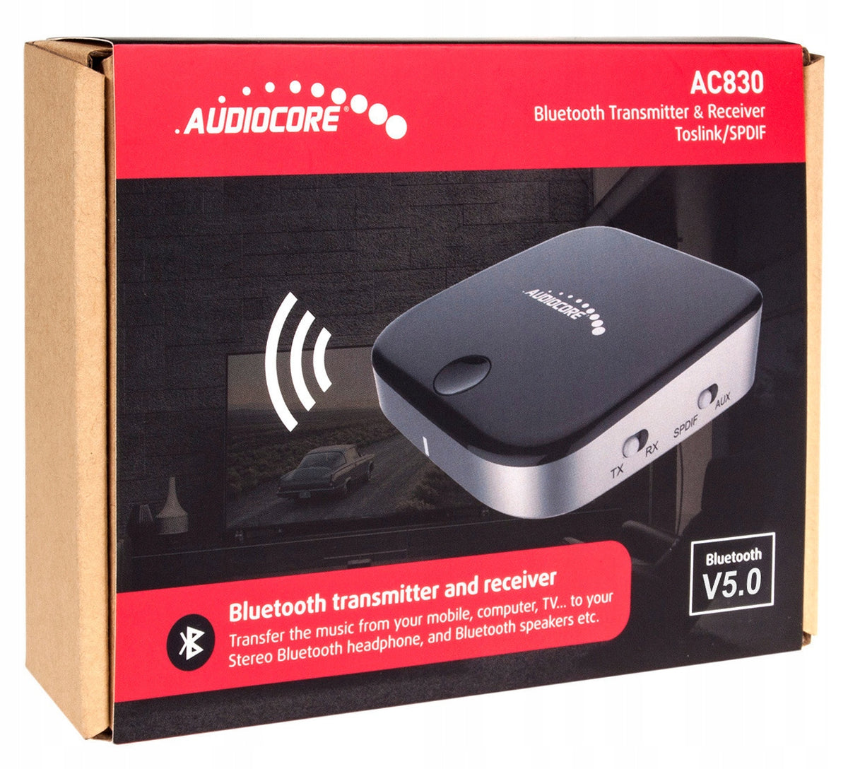 Bluetooth receiver and transmitter Apt-X HiFi Audio Toslink AUX Audiocore AC830