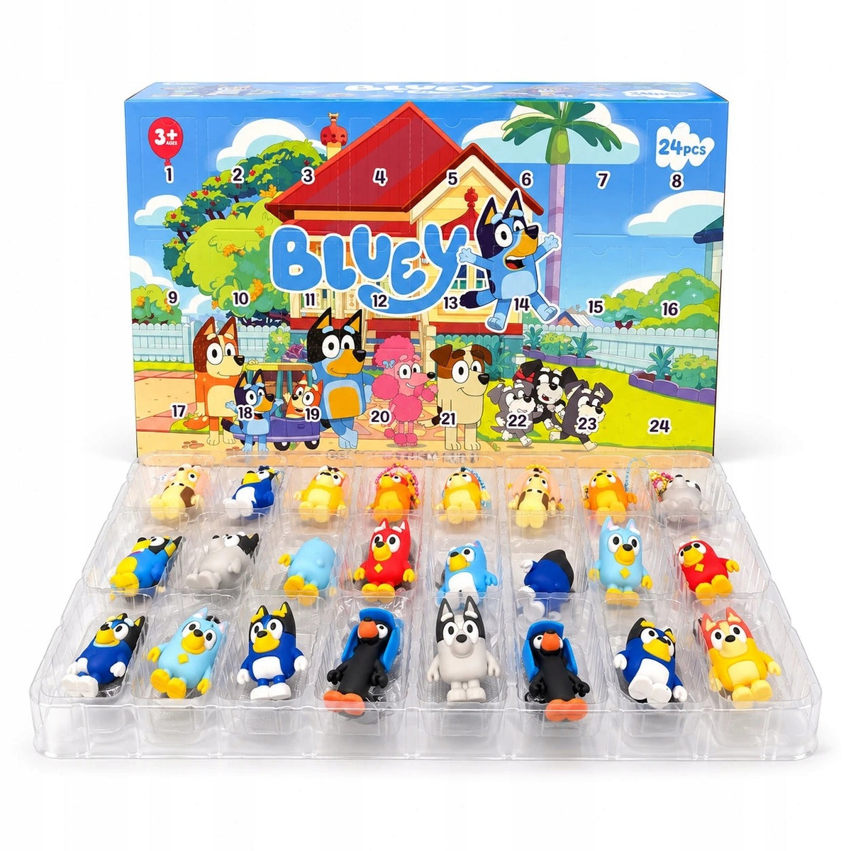 Bluey Advent Calendar and Bingo Figurines Christmas Santa Claus Christmas Manufacturer code SM171026