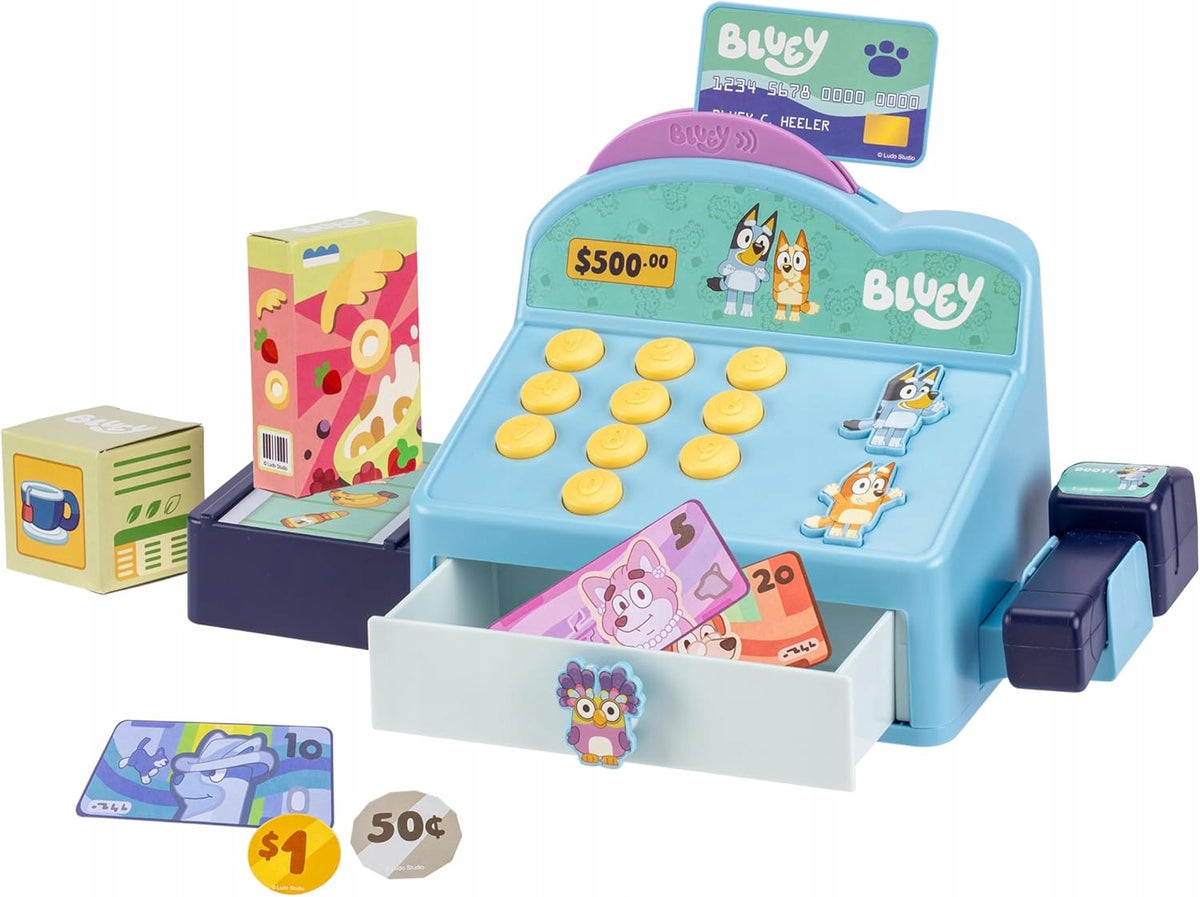 Bluey Interactive Shop Cash Register – Sounds, Music, Accessories Brand Bluey