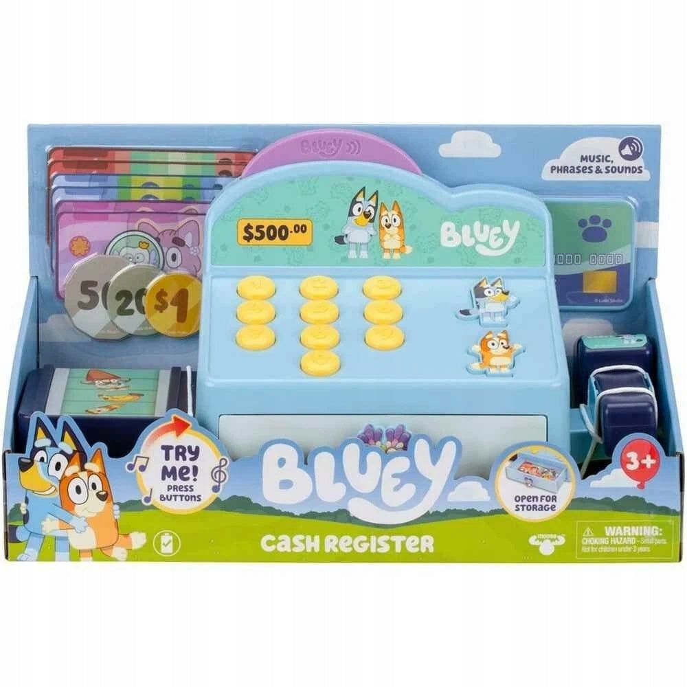 Bluey Interactive Shop Cash Register – Sounds, Music, Accessories