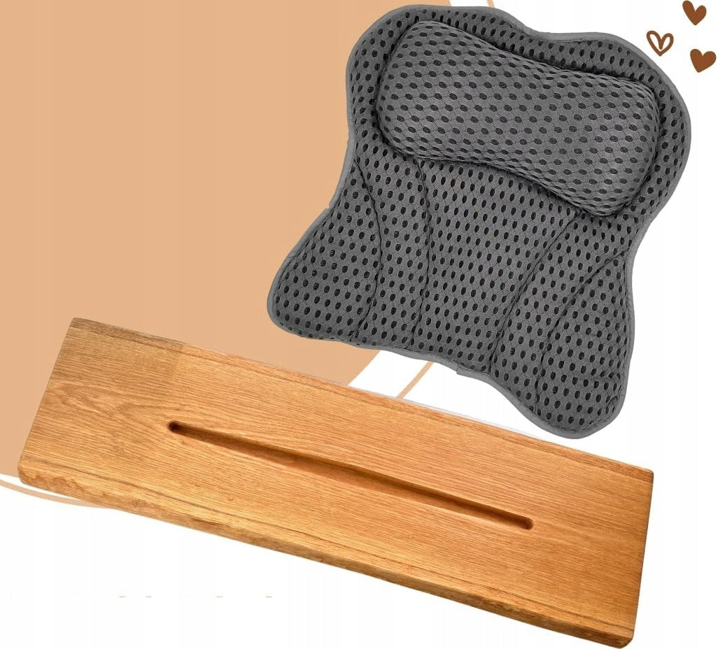 Board Bathtub SHELF for Tablet Wooden Phone + Pillow 75cm Brand no brand