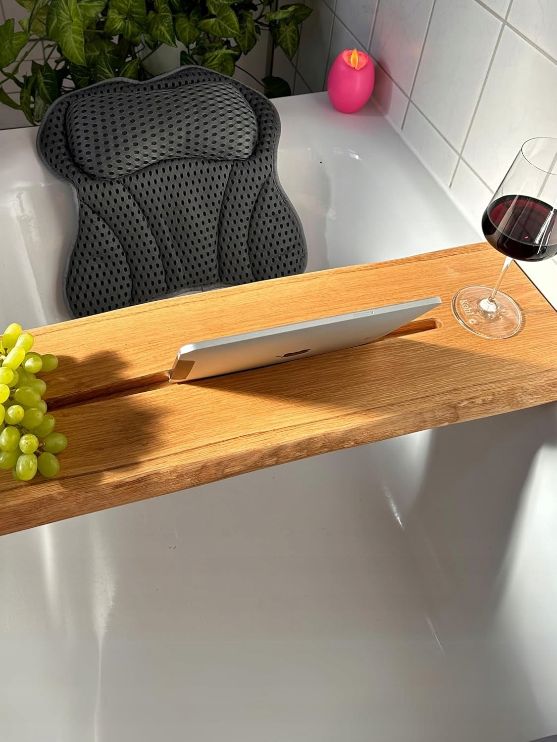 Board Bathtub SHELF for Tablet Wooden Phone + Pillow 75cm