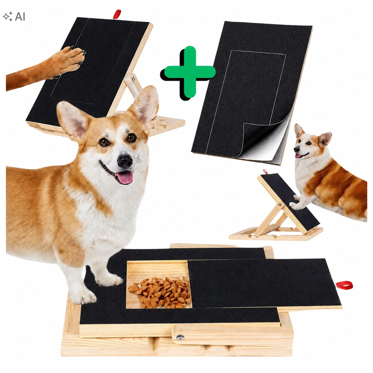 Board Dog Claw Abrasion Mat Scratcher Cloth + SANDPAPER