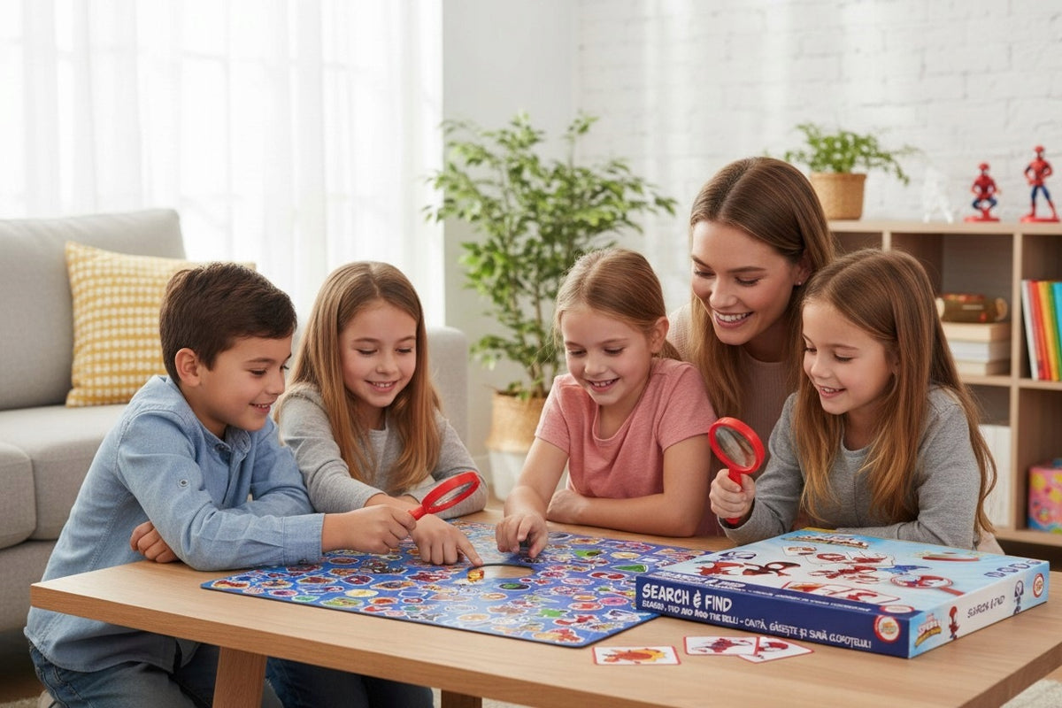 Board game SPIDEY Search and find with ringtone Search & Find 108 Cards Brand Marvel