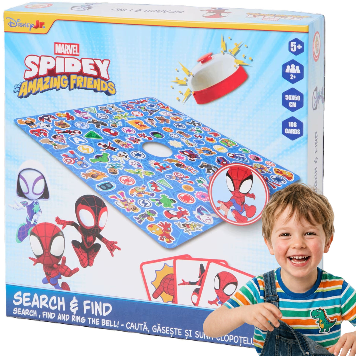 Board game SPIDEY Search and find with ringtone Search & Find 108 Cards