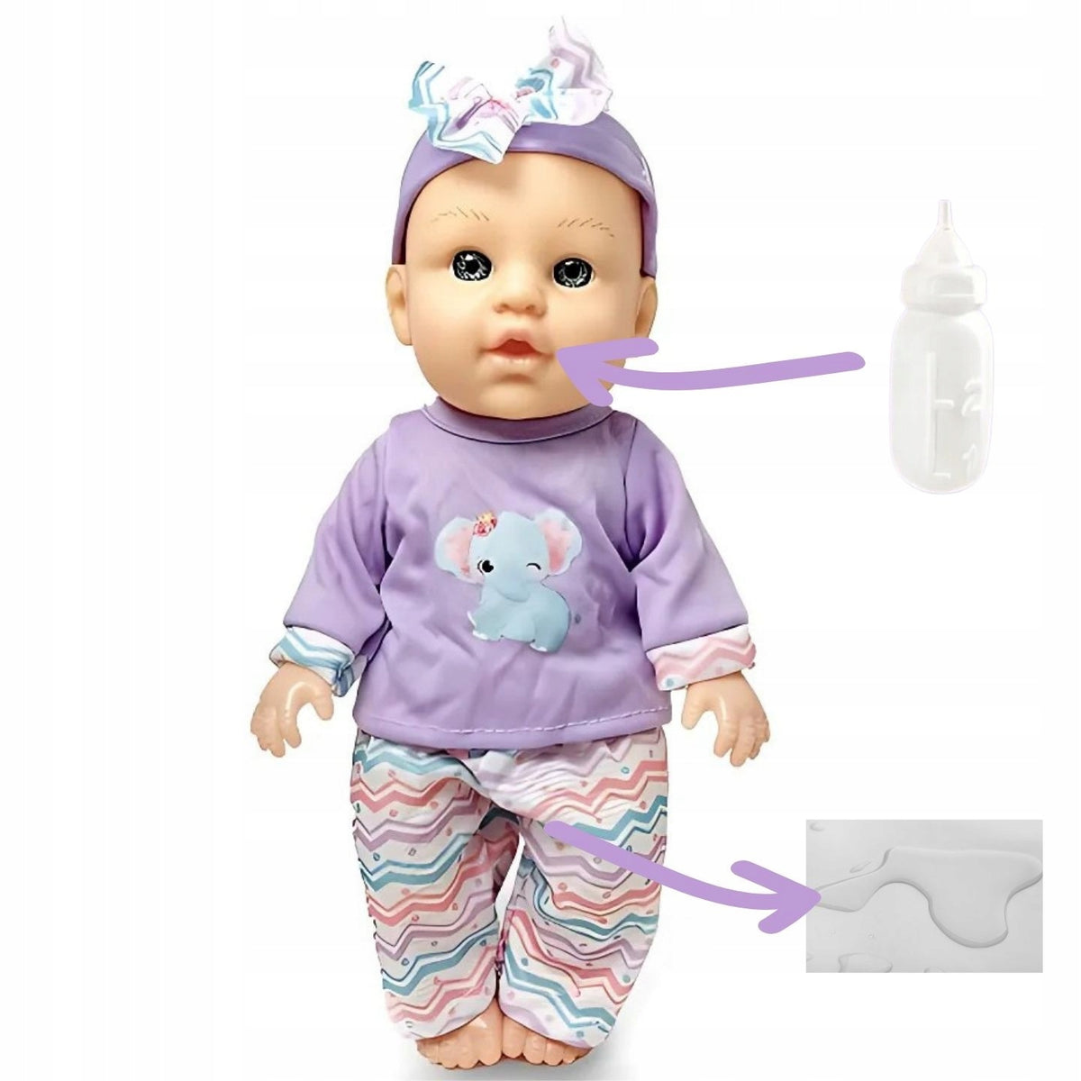 Bobas Doll Talking Drinking and  Large Interactive Stroller Bottle Packaging status original