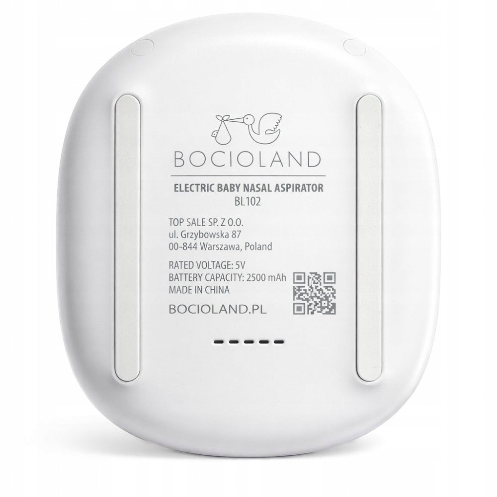 Bocioland ELECTRONIC NASAL ASPIRATOR 9-Level Silent Melodie USB Light Medical device type accessories for a medical device or a product without an intended medical purpose