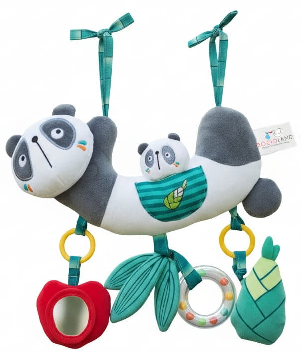 Bocioland plush sensory pendant for Panda crib stroller 1 piece