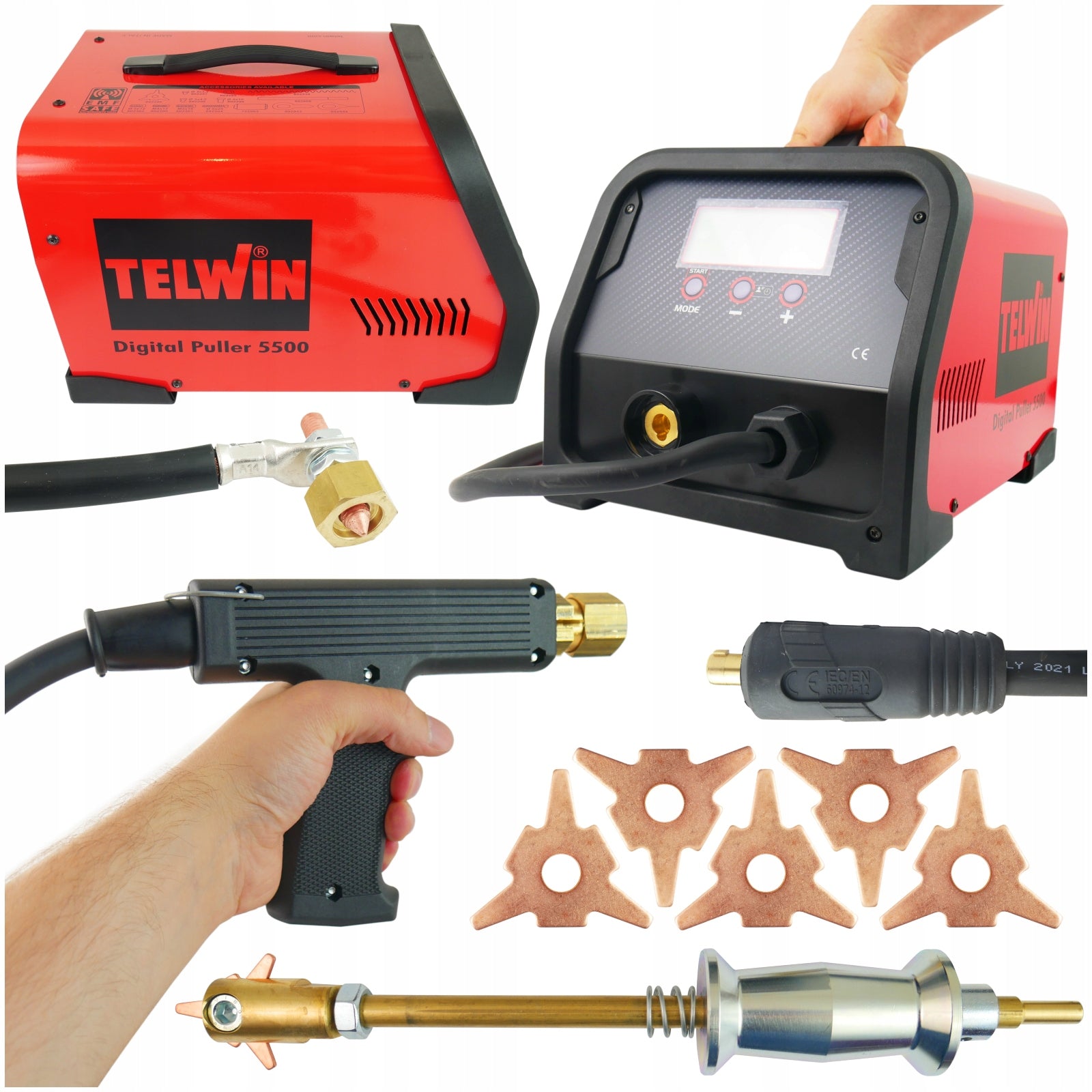 Body welding machine Digital Puller 5500 230V spotter Welding machine TELWIN