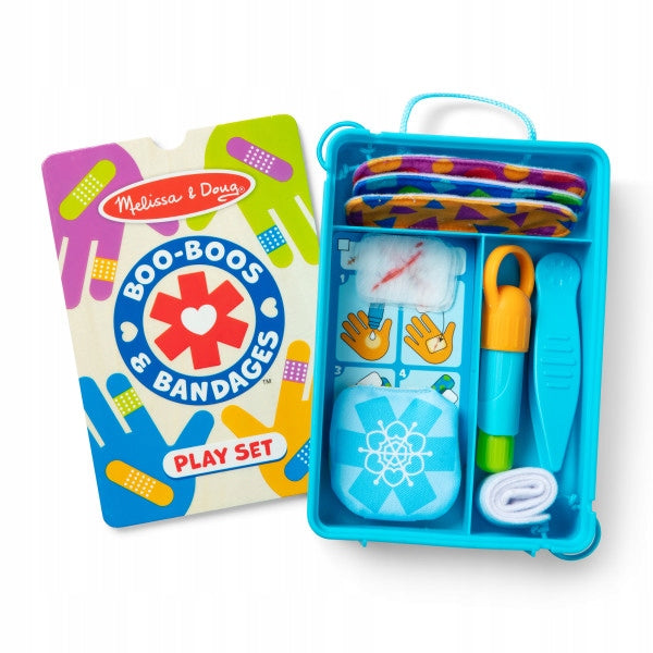 Booboos Bandages First Aid Kit Fun Doctor Toy Cuts Brand Melissa & Doug