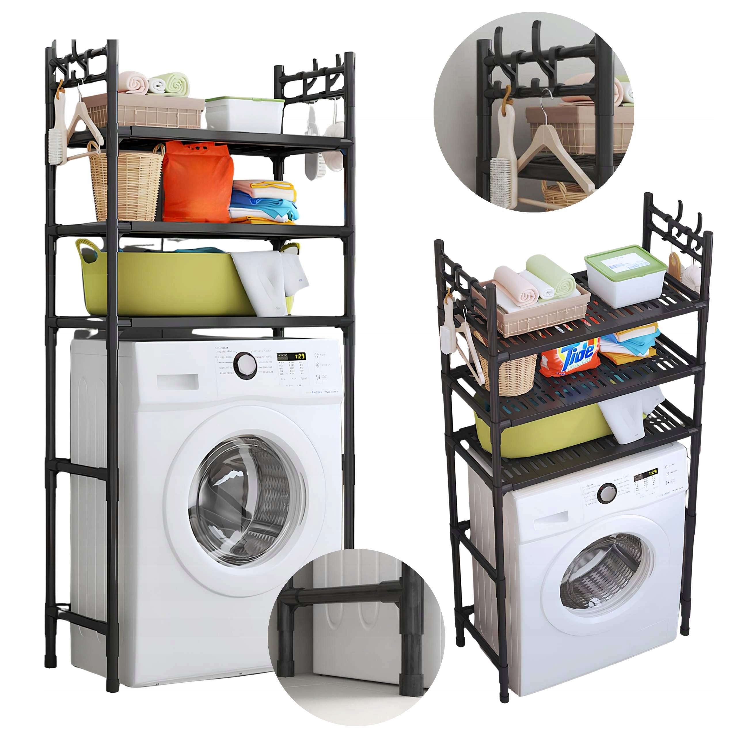 Bookcase Bathroom Cabinet Over Dressing Table Washing Machine LOFT Industrial Shelves 169 cm