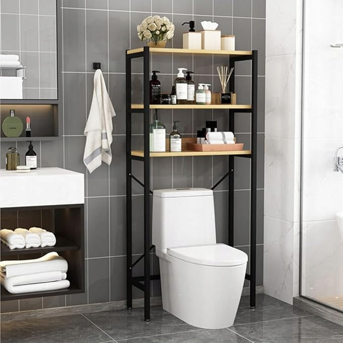 Bookcase /Bathroom shelf WC MAGIC SELECT 28 x 60 x 150 cm with 3 shelves black Packaging status original