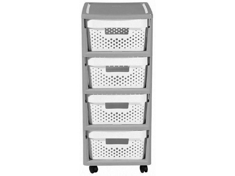 Bookcase CURVER Infinity 231556 Grey and white