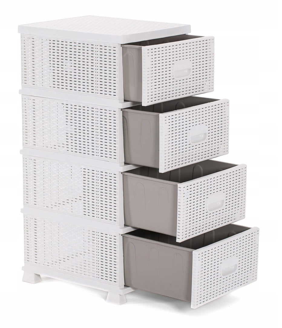 Bookcase cabinet rattan bathroom white 44 x 37 x 90 cm Brand Chomik