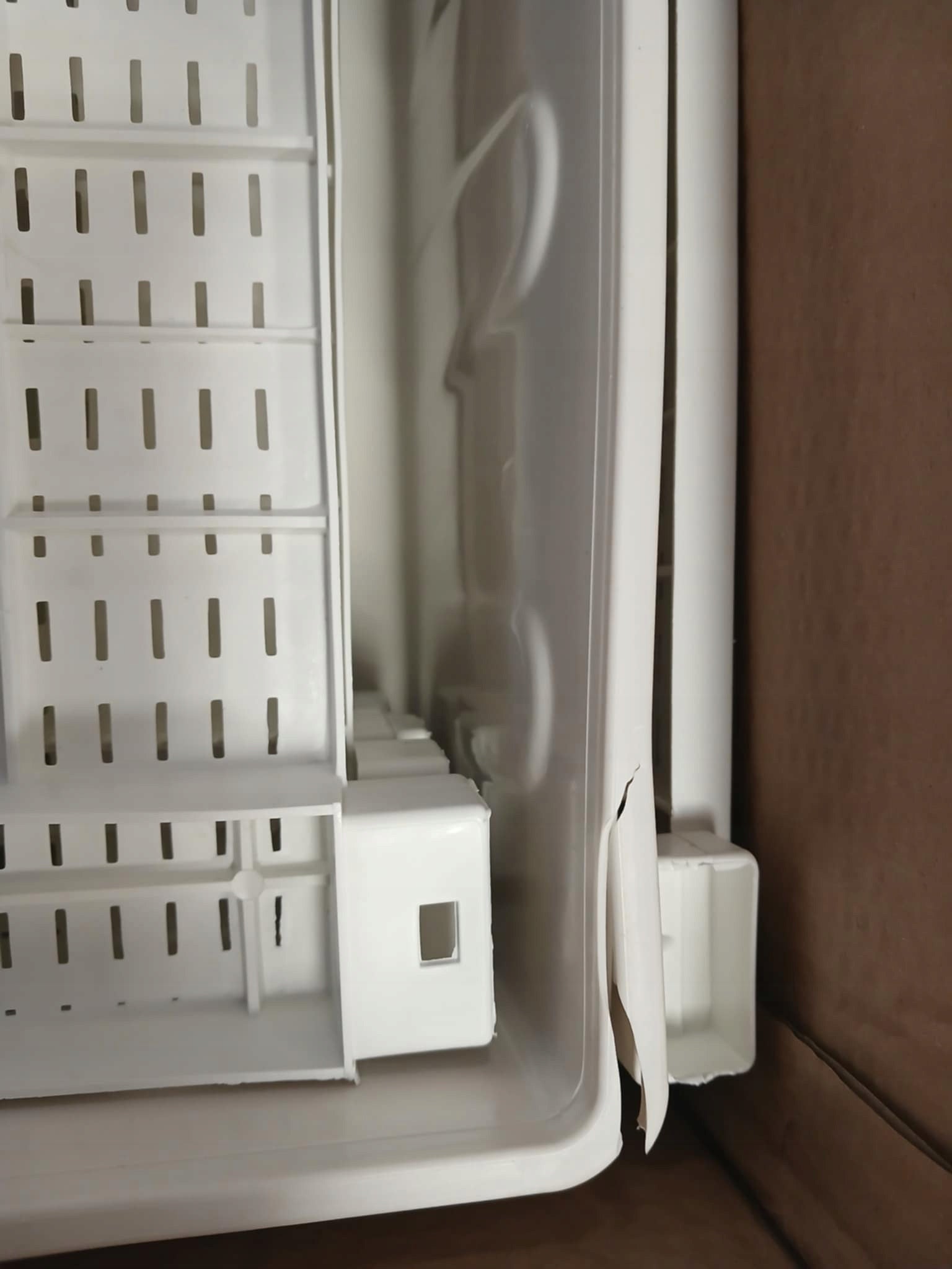 Bookcase cabinet rattan bathroom white 44 x 37 x 90 cm Manufacturer code KAS0357/2A