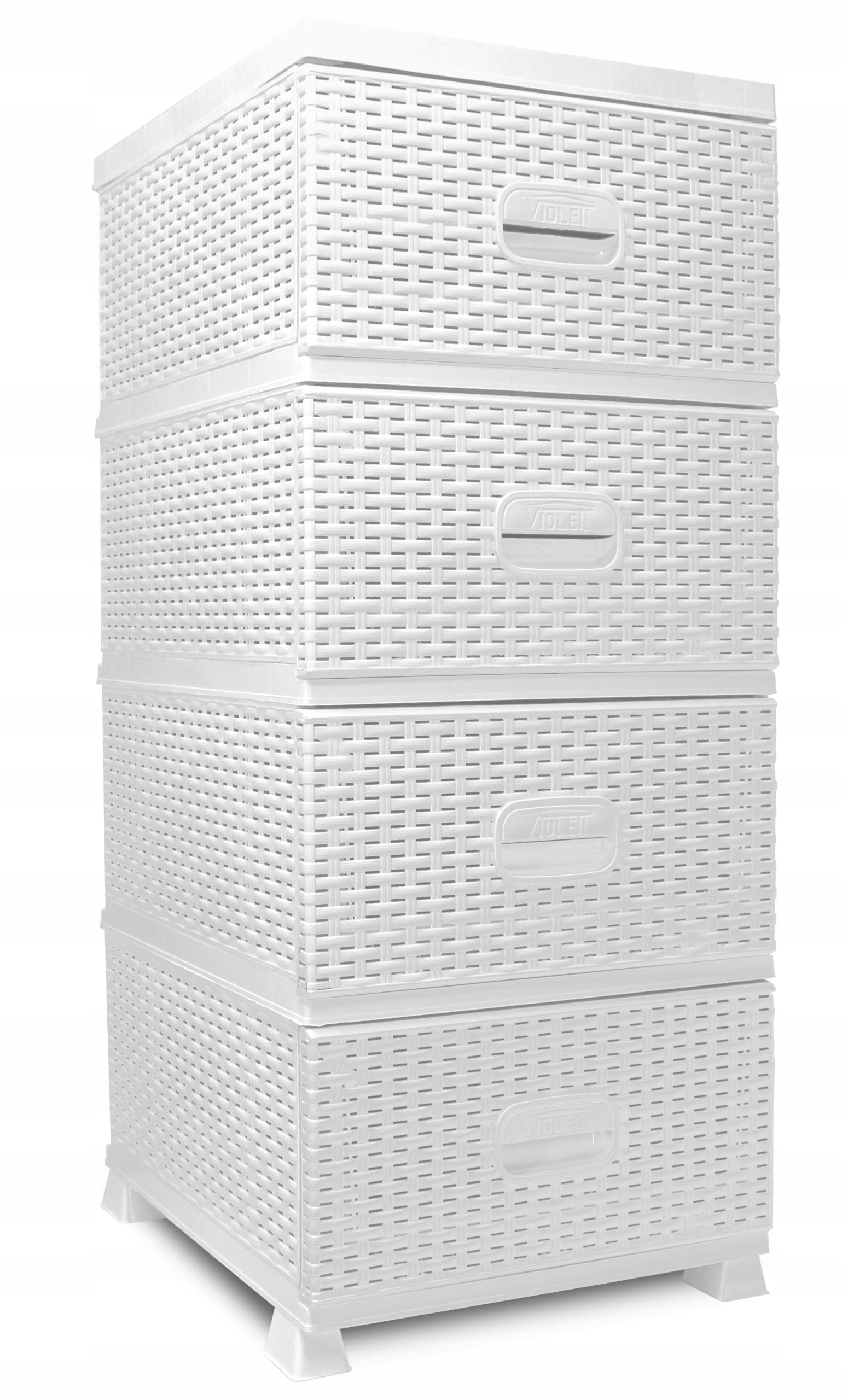 Bookcase cabinet rattan bathroom white 44 x 37 x 90 cm