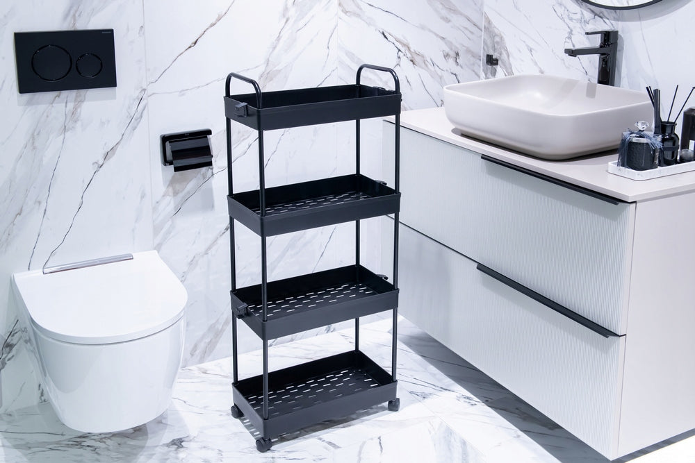 Bookcase on wheels AWD Interior black 1853 Furniture color black