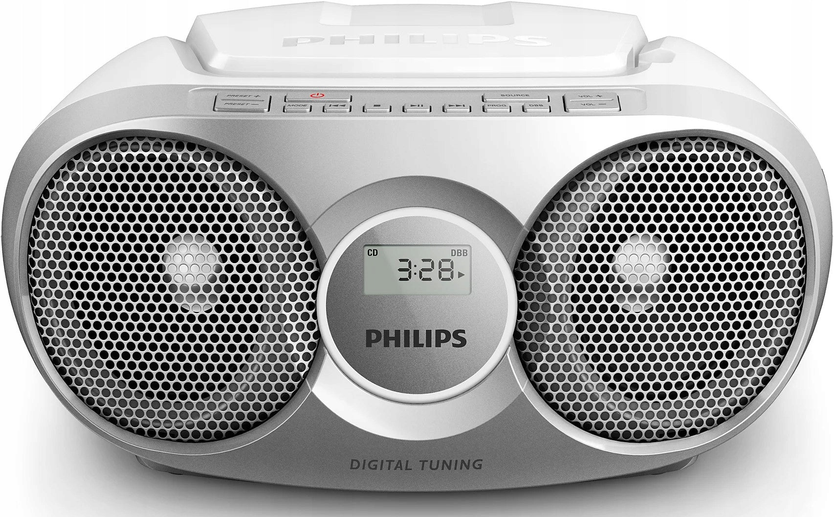 Boombox Bumbox FM radio CD player silver Philips AZ215S