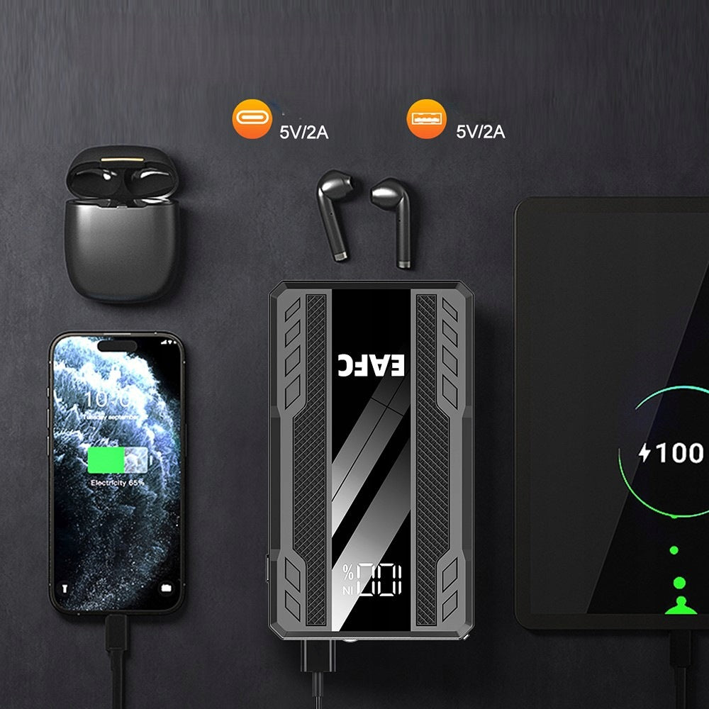 Booster Jump Starter 6400mAh 600A PowerBank LED, LCD Manufacturer code Zasilacz rozruchowy awaryjny JC11