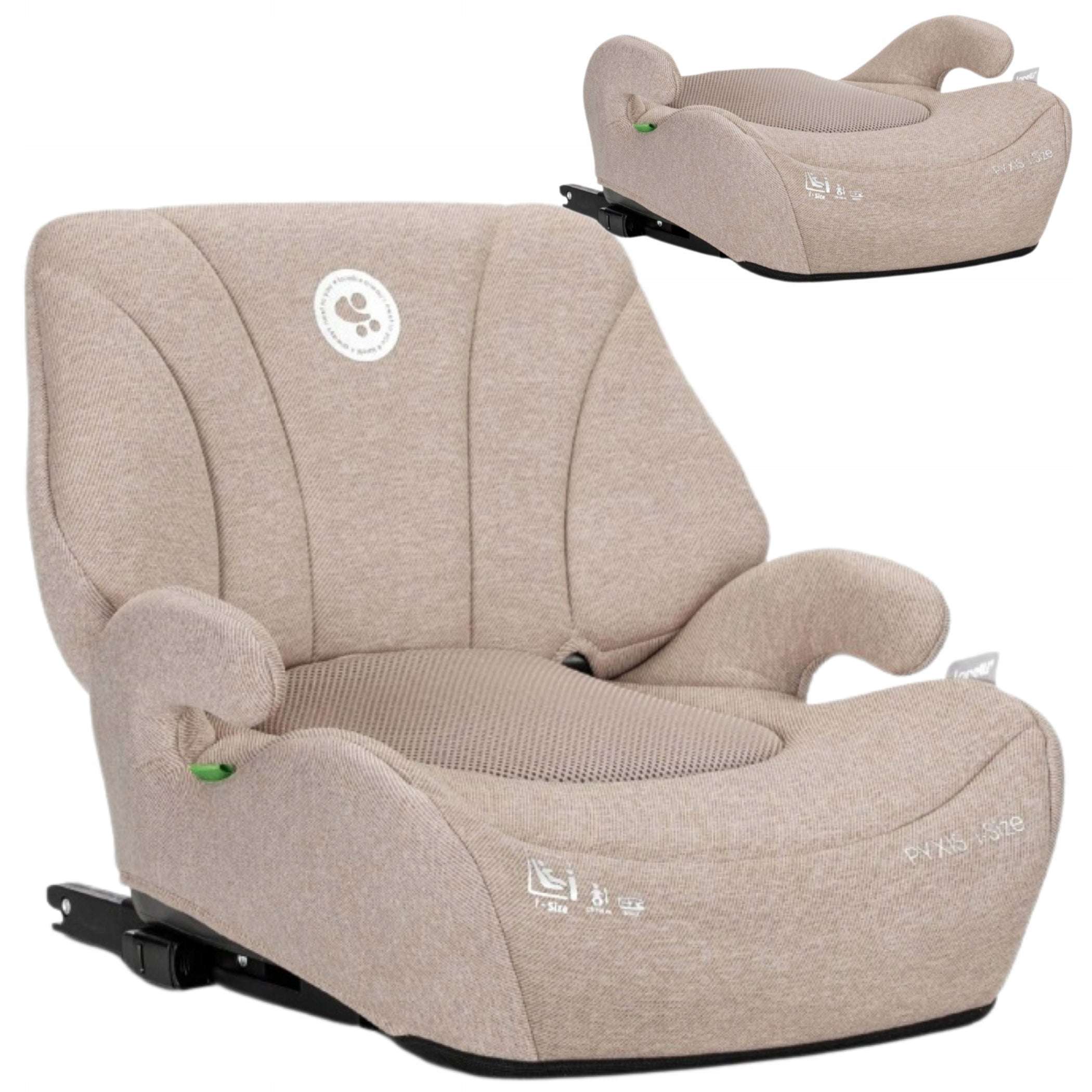 Booster seat with backrest i-Size 125-150 cm ISOFIX 2in1