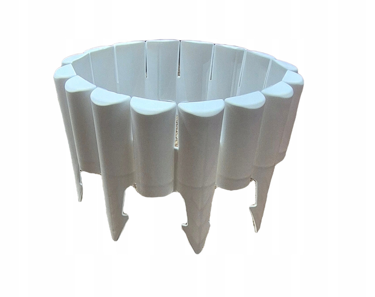 Border garden palisade high edging border white 2,5m lawn fence Manufacturer code 4428