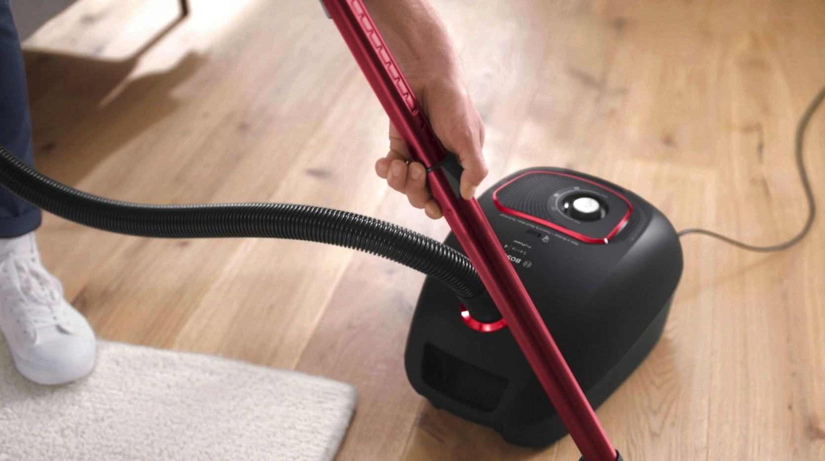Bosch Bagged Vacuum Cleaner Series 4 BGB41POW1 850W HEPA Adjustable Suction Power Brand Bosch