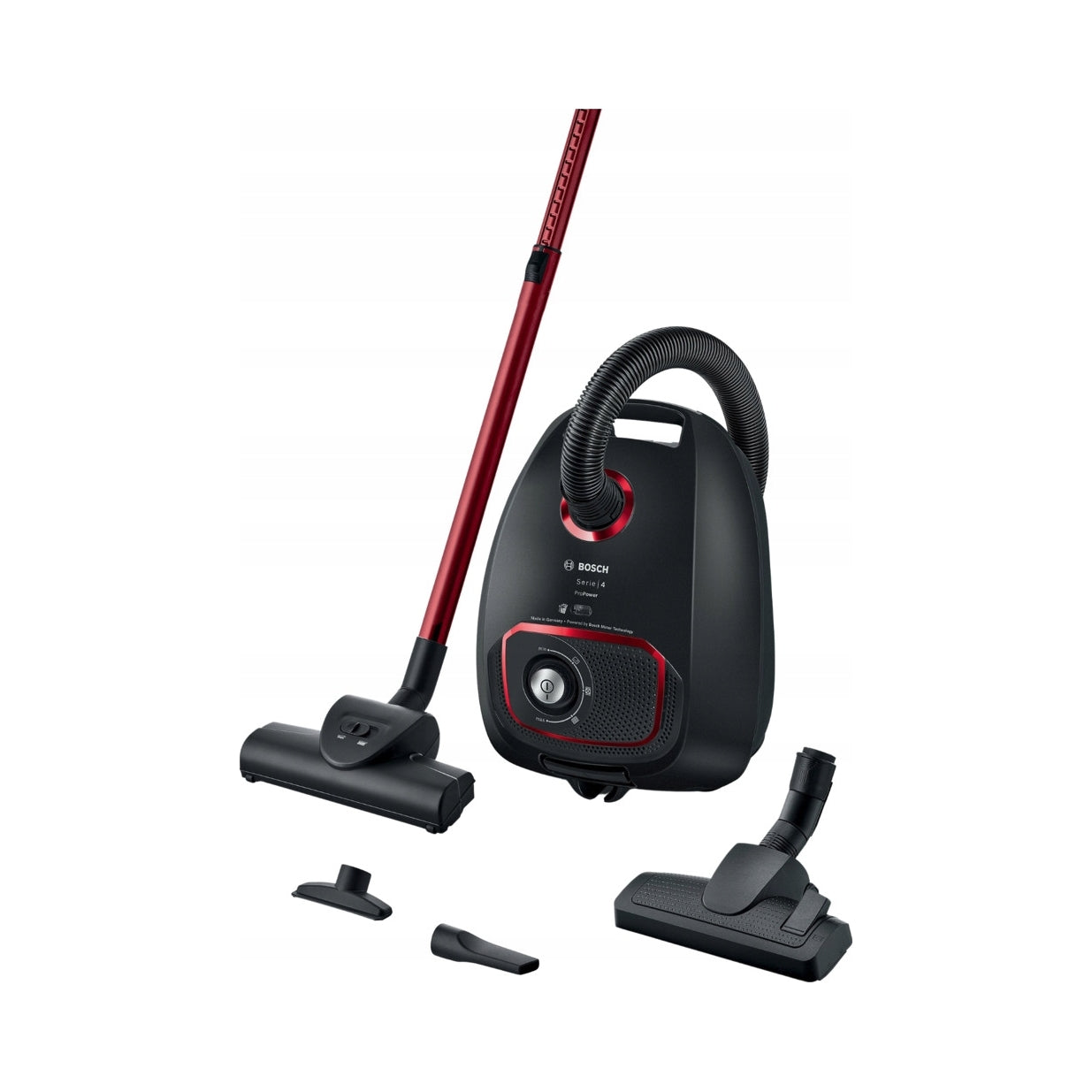 Bosch Bagged Vacuum Cleaner Series 4 BGB41POW1 850W HEPA Adjustable Suction Power Manufacturer code BGB41POW1