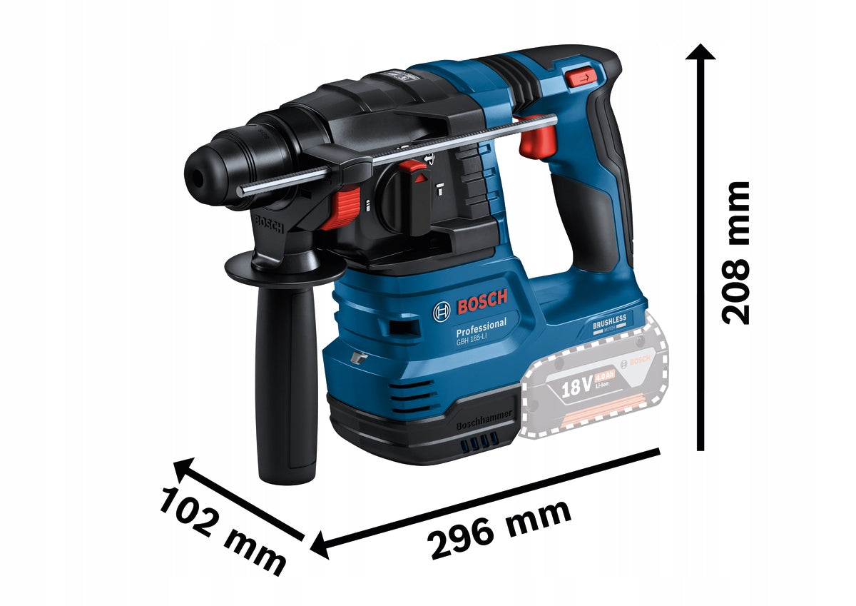 Bosch Combi set 18V GSR 18V-65 + GBH 18V-22 + GWS 18V-8 + 2x4Ah + GAL Brand Bosch