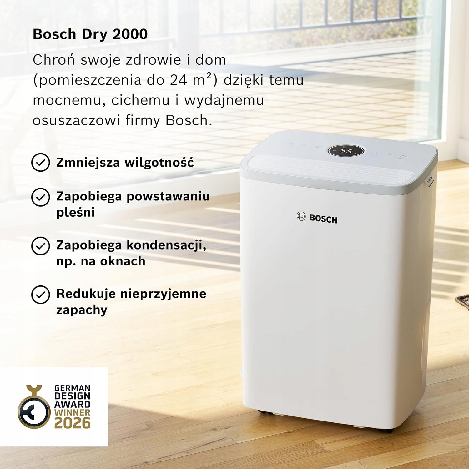 Bosch Dry 2000 12L/24h 35dB To 24m² Drying Laundry Manufacturer code 7733703557
