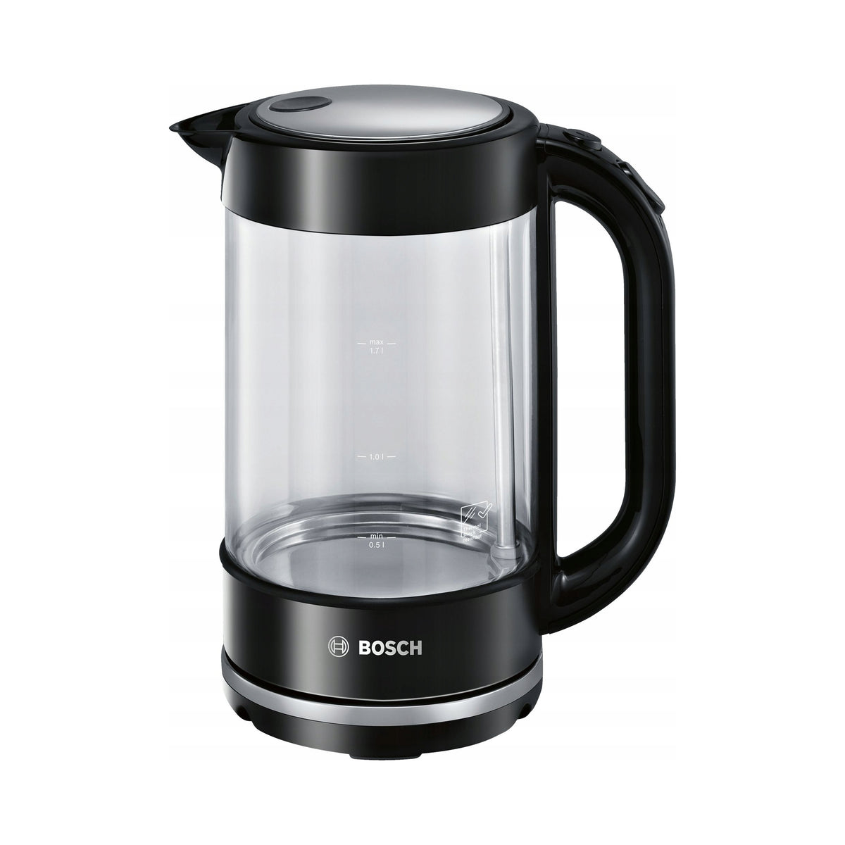 Bosch KETTLE TWK 70B03 BLACK/GLASS 1,7 L 2400W