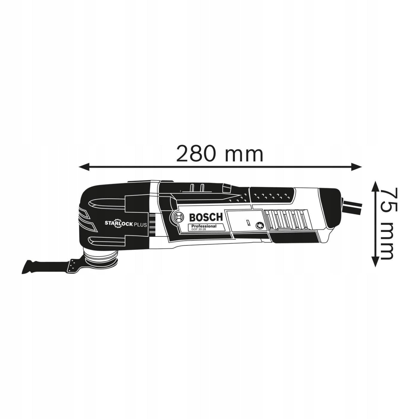 Bosch Professional GOP 30-28 Multitool 0601237001 Manufacturer code 0601237001