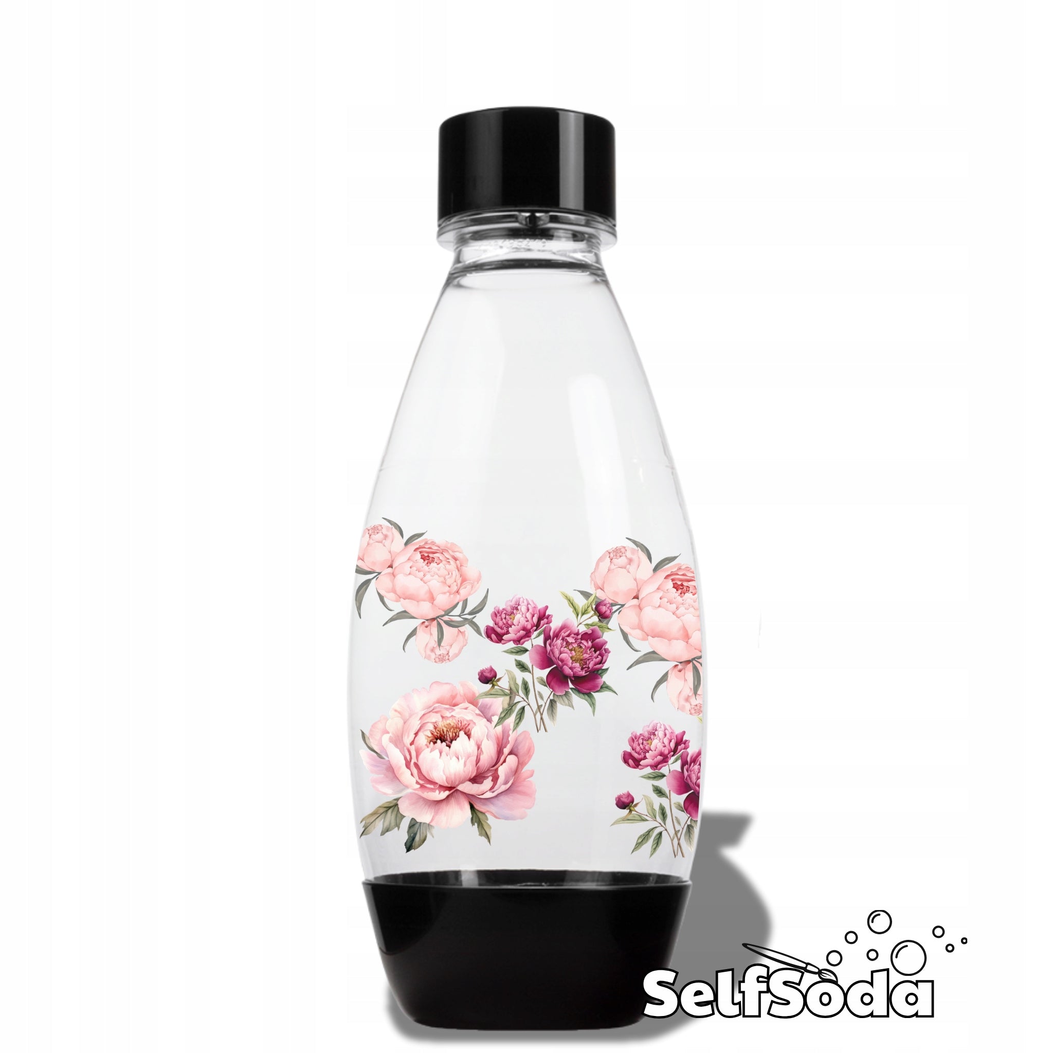 Bottle SodaStream FUSE 0,5L personalized Peonies and other designs Packaging status original