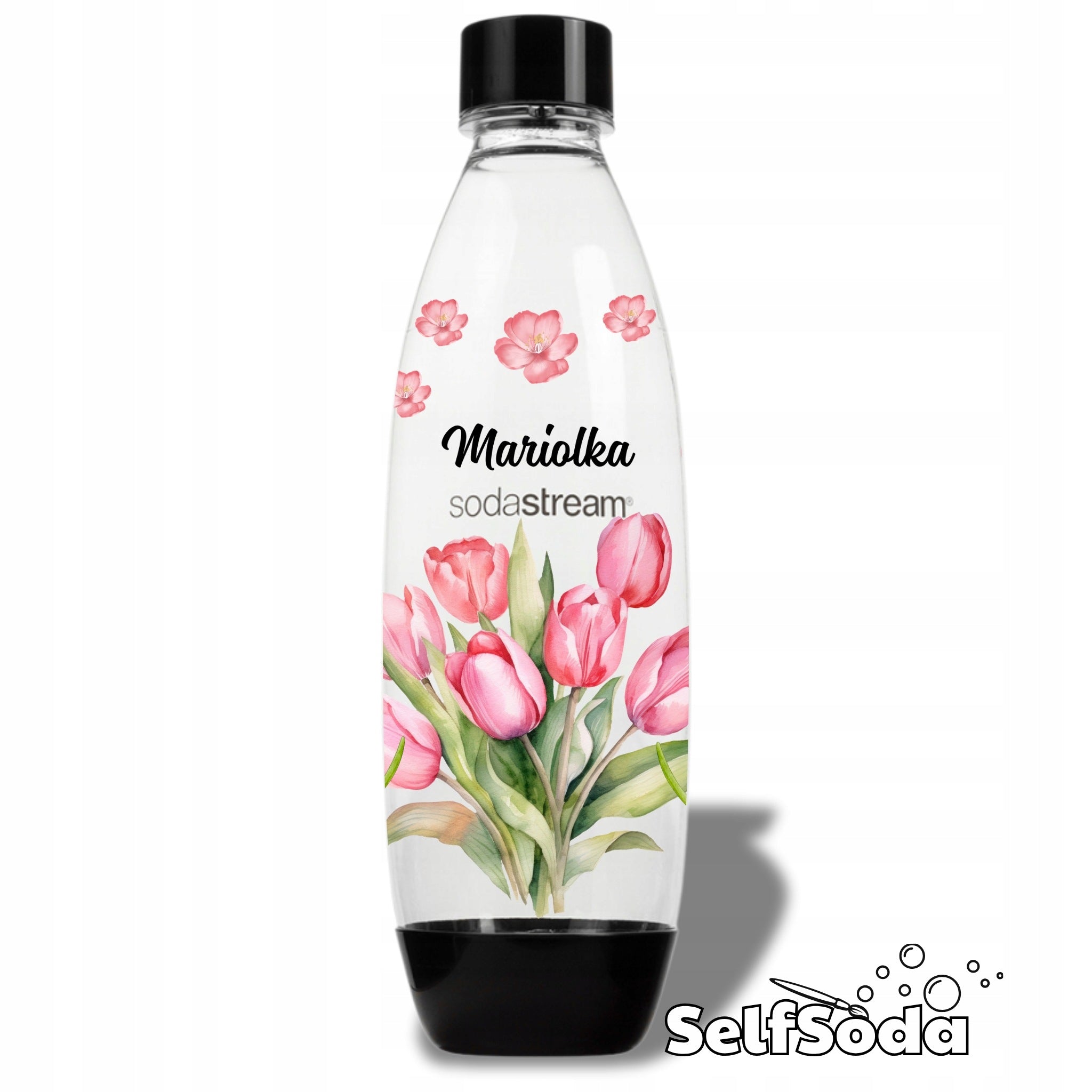 Bottle SodaStream FUSE 1L personalized Tulips with name and other designs