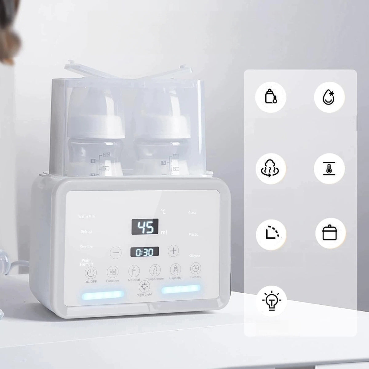 Bottle Warmer Double Sterilizer 2in1 Electric Evaporator Medical device no