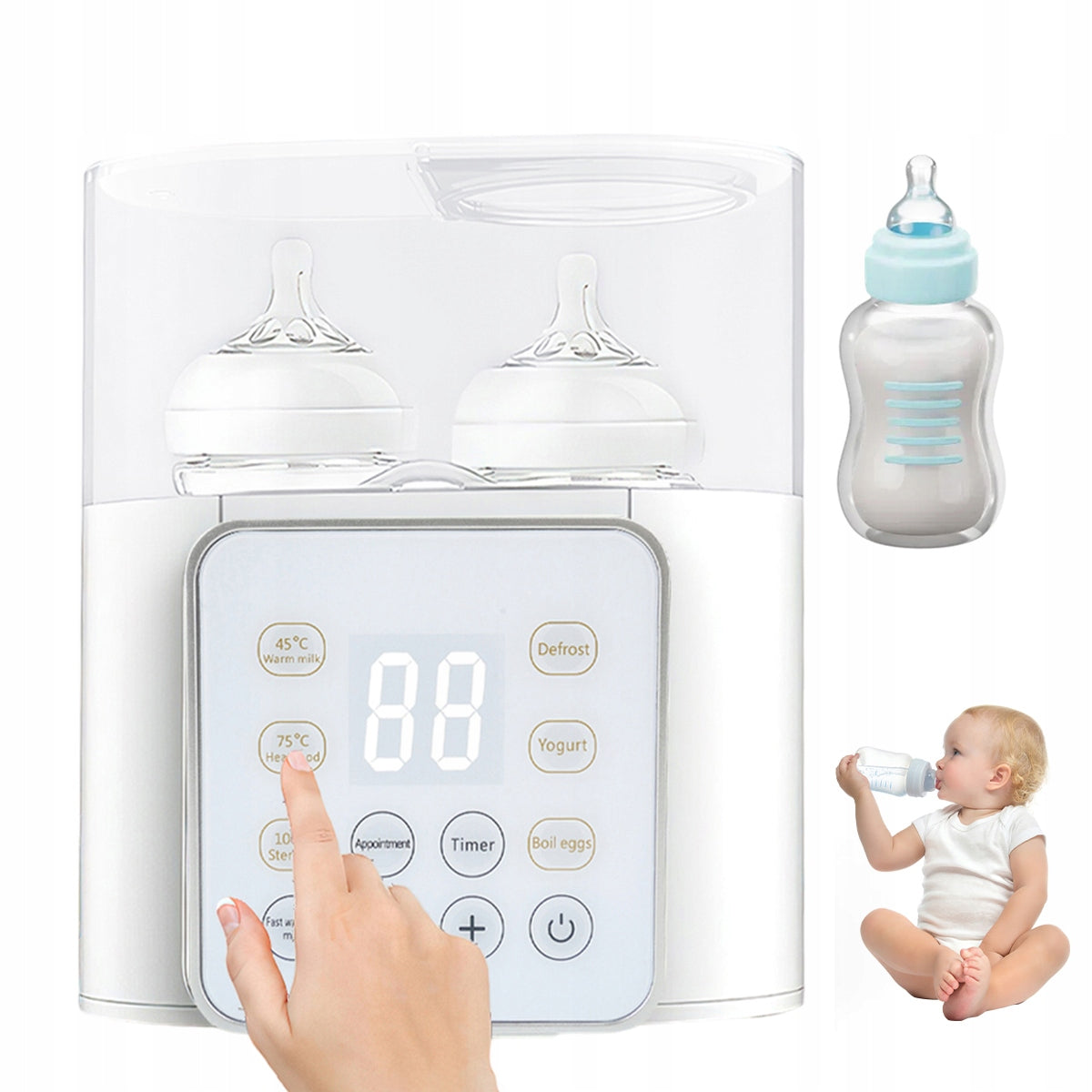 Bottle Warmer Multifunction Sterilizer 9 in 1 Adjustment