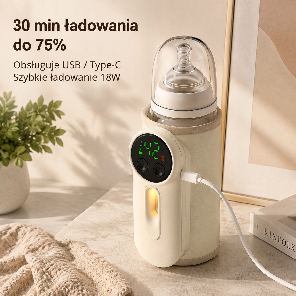 Bottle Warmer Wireless Portable USB-C 18W Thermopacking Manufacturer code 787371260638