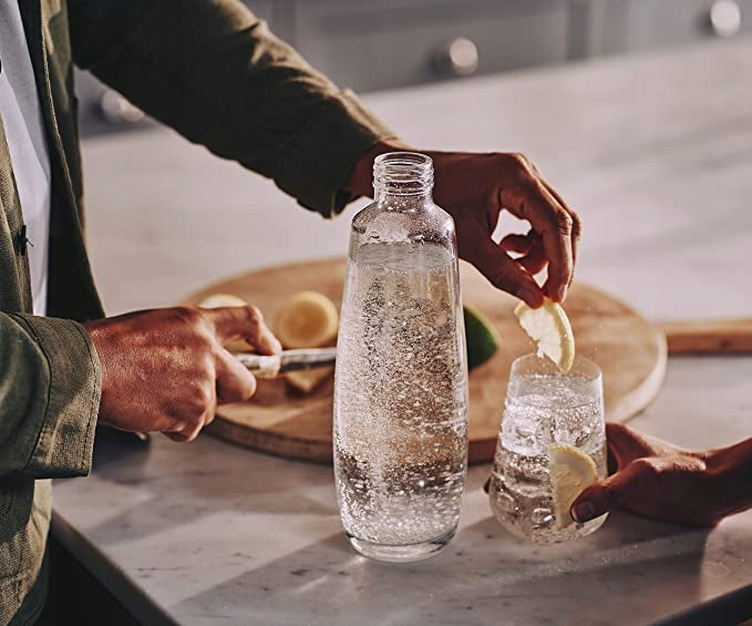Bottle for saturator SodaStream DUO, glass black 1l., exclusively for DUO Manufacturer code 1047115340