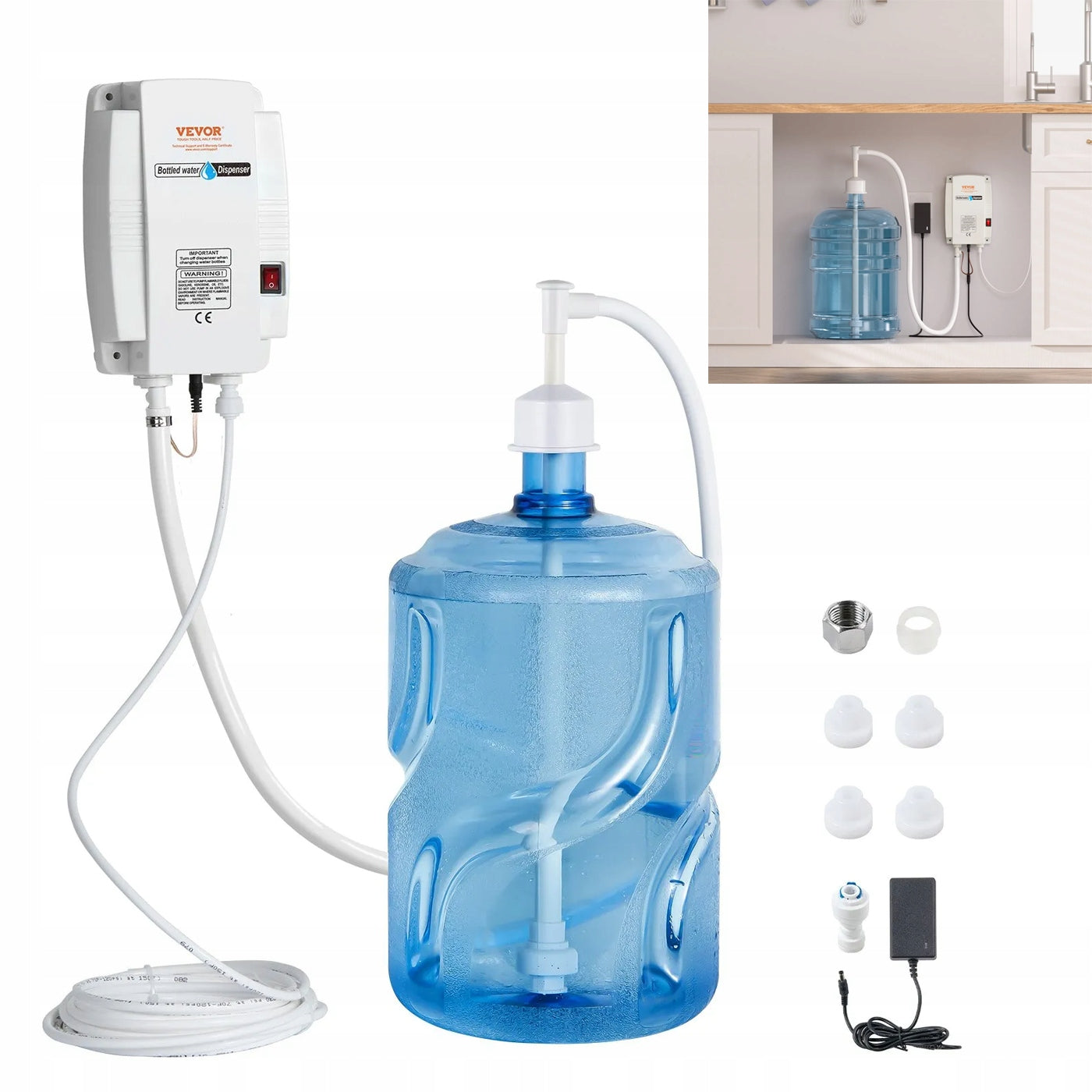 Bottled Water Pump 5 Gallons Dispenser for Refrigerator Maker Ice Maker