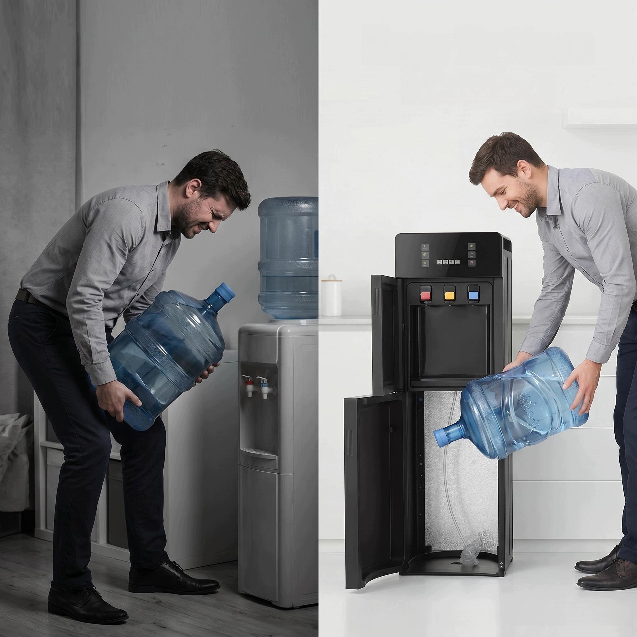 Bottom Loading Water Cooler Dispenser, Hot & Cold Standing Water Dispenser Manufacturer code 4896032579586