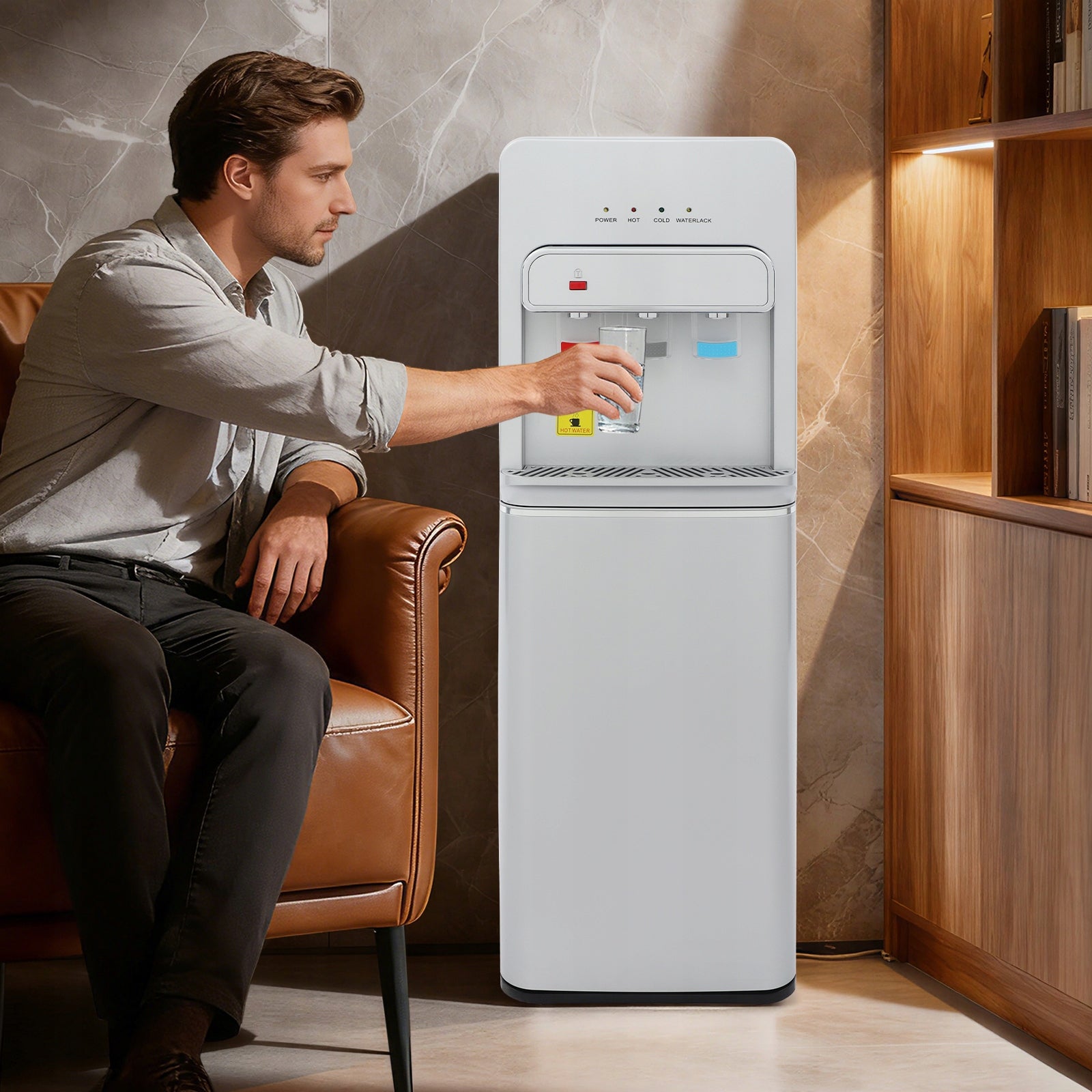 Bottom-Loading Water Dispenser 3-Temp Hot Cold 5Gal 550W/75W Manufacturer code FL051403
