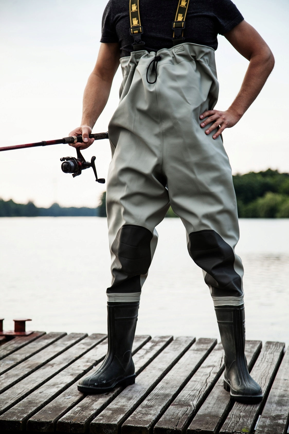 Bottoms PROS Reinforced Fishing Waterers POLISH Fishing Harness STRONG Brand Pros