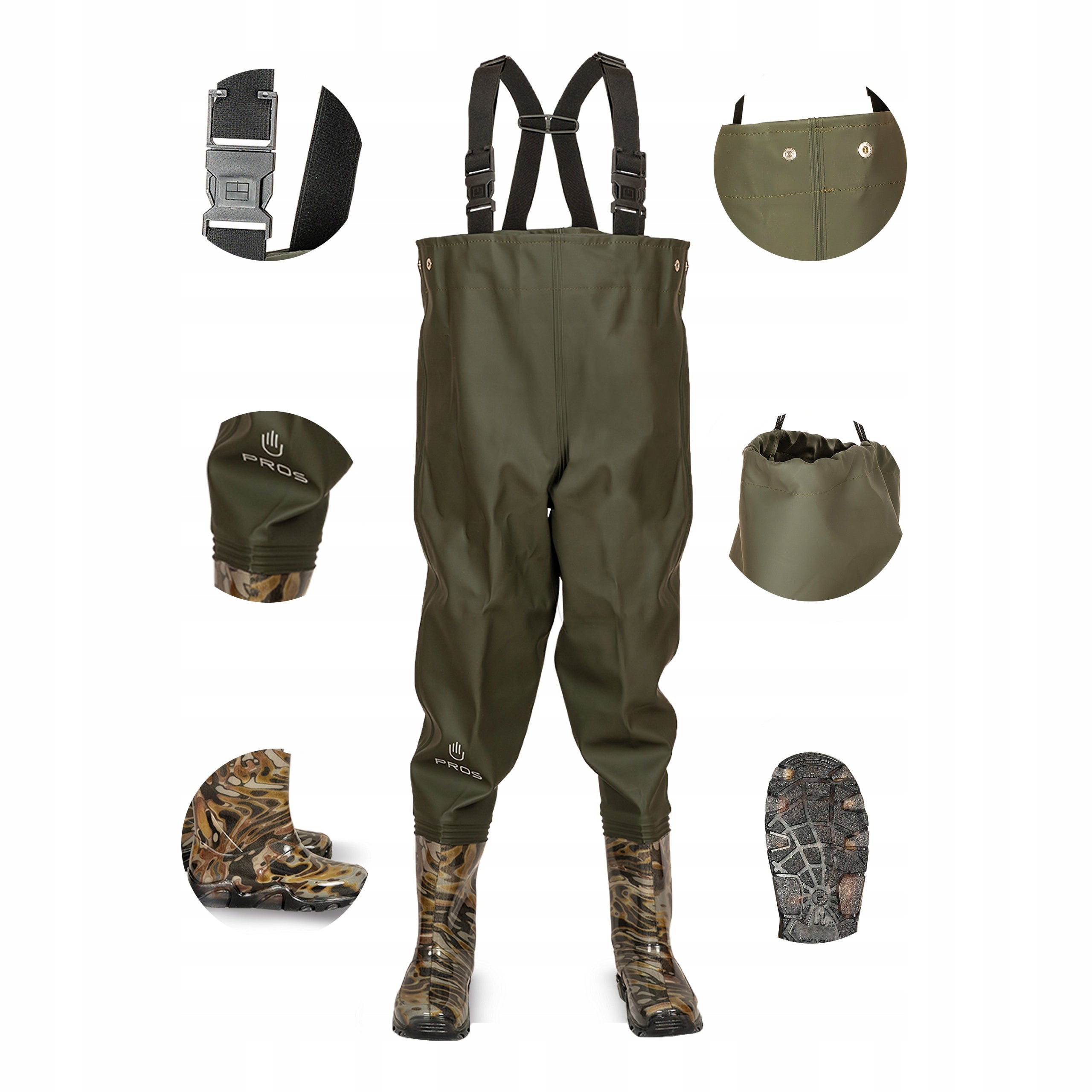 Bottoms Waterers For puddles Rainy Fishing Days Pants Shoes Polish Brand Pros