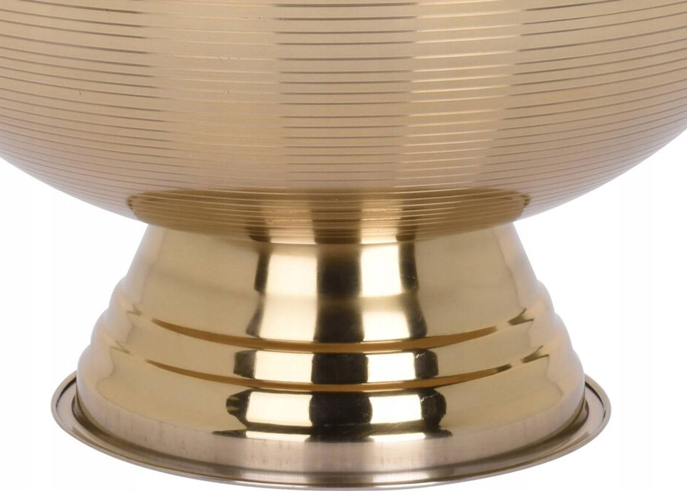 Bowl on the leg gold steel 39,5 cm COOLER CONTAINER FOR COOLING gold Packaging status original